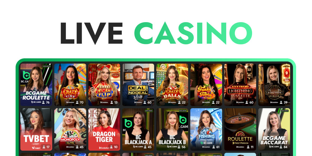 live casino games at bcgame