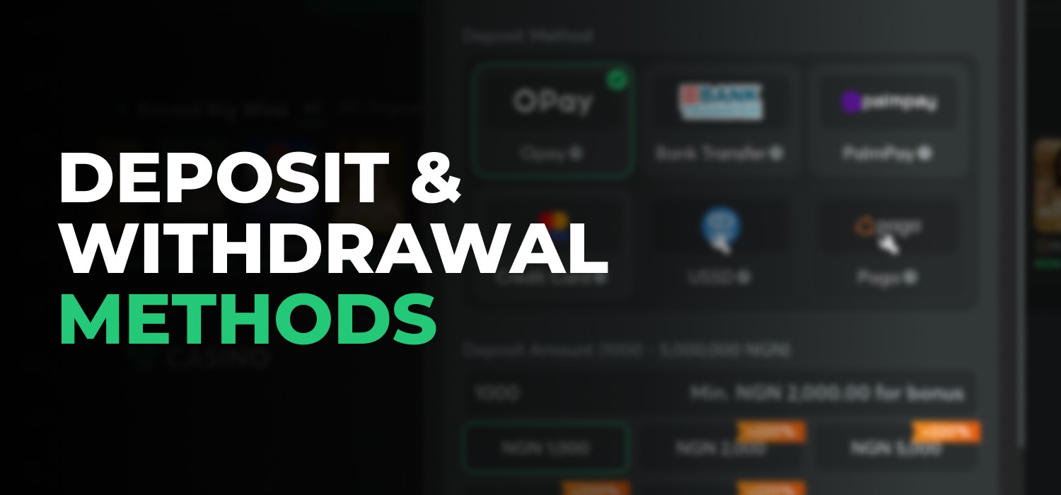 available payment methods on casino platform in nigeria