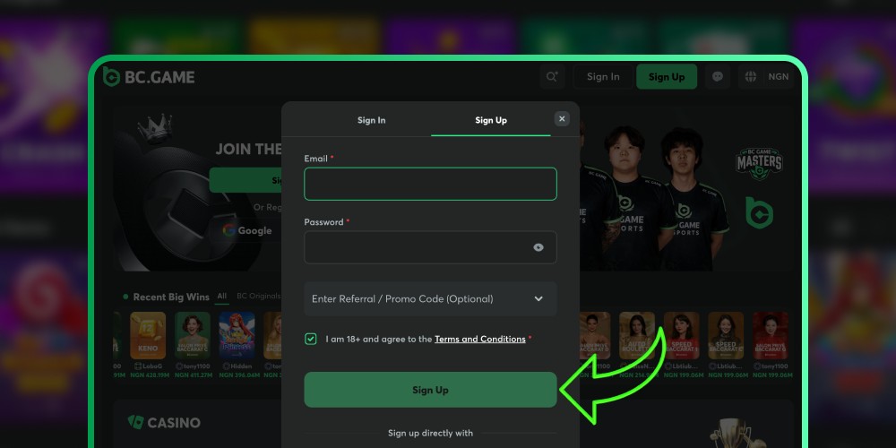 confirm registration account