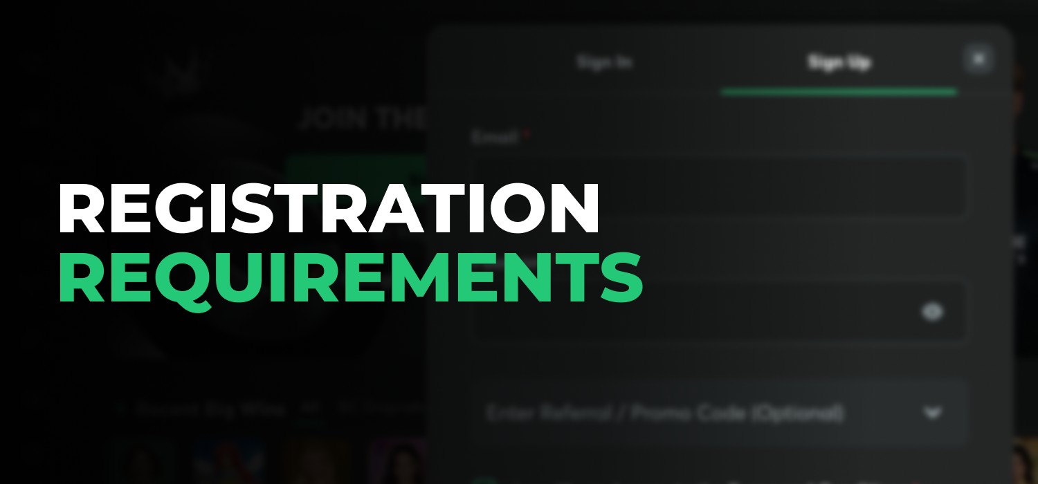 registration requirements at bc game casino platform