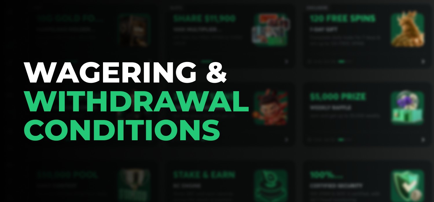 withdrawal conditions of casino bonuses